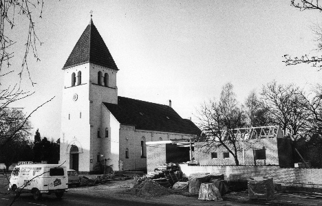 Et gammelt billede af kirken